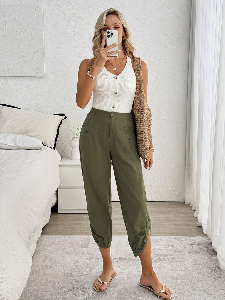 Pantaloni SHEIN, kaki