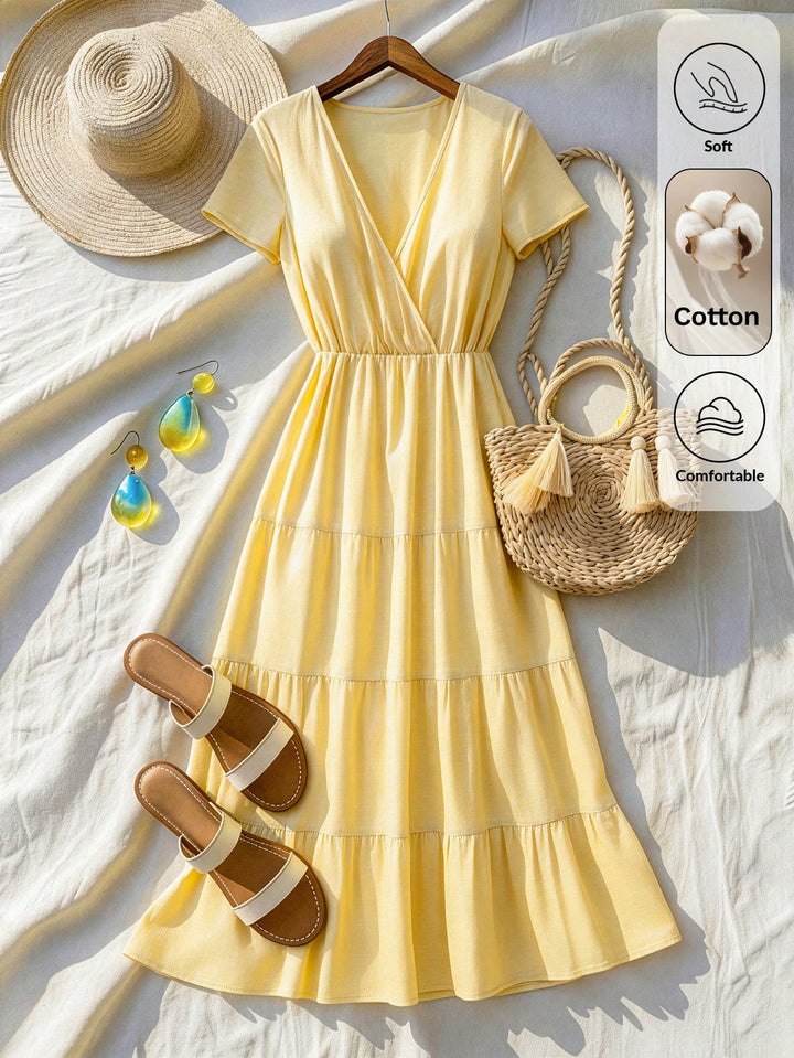 Rochie maxi SHEIN, galben