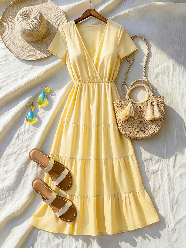 Rochie maxi SHEIN, galben
