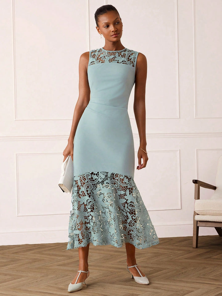 Rochie midi SHEIN, albastru