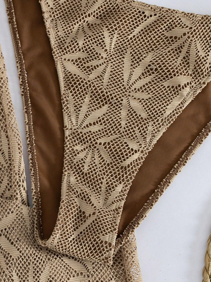 Set bikini de baie SHEIN, maro