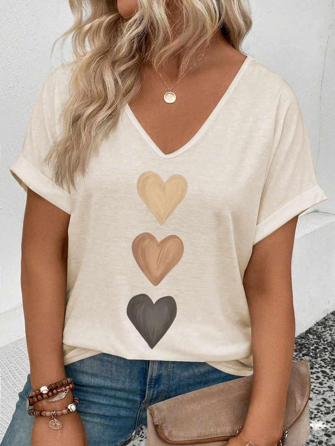Tricou SHEIN, bej