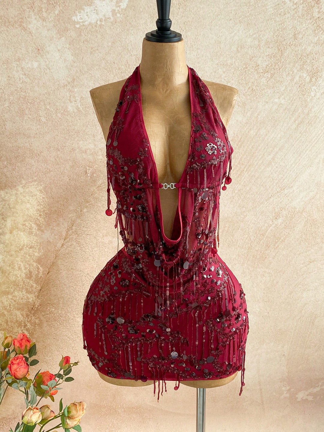 Rochie SHEIN, vișiniu