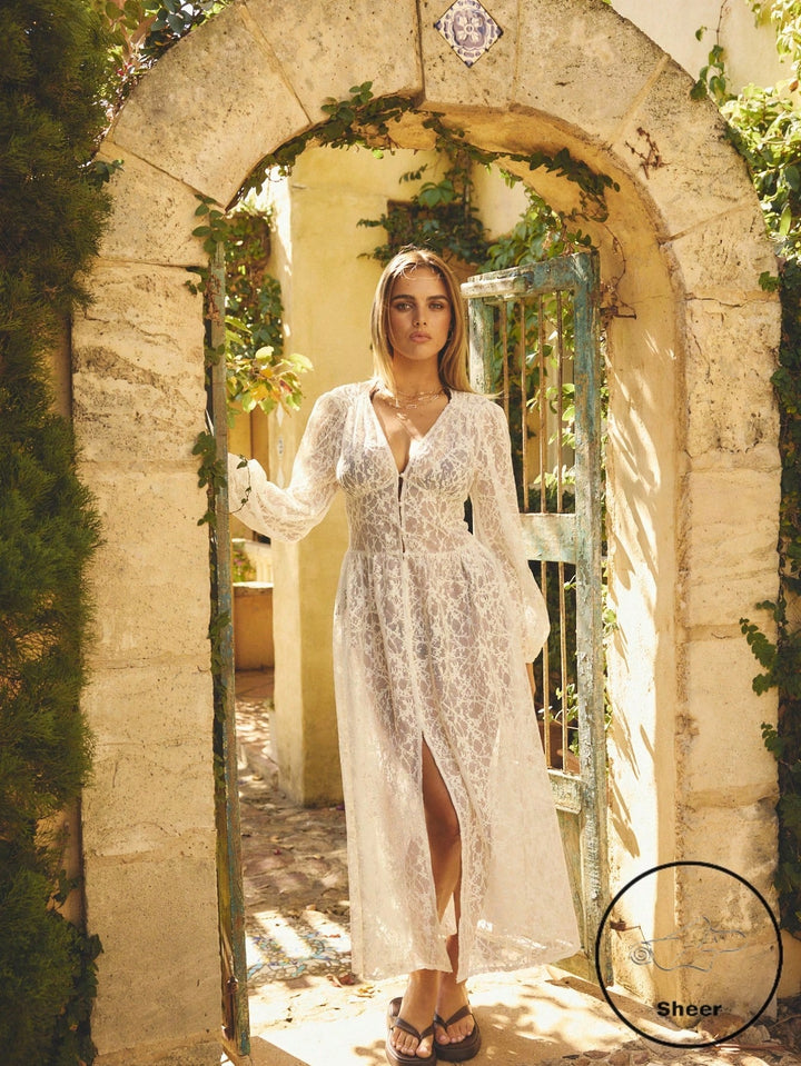 Rochie maxi SHEIN, bej