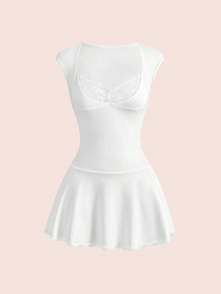 Rochie scurtă SHEIN, alb