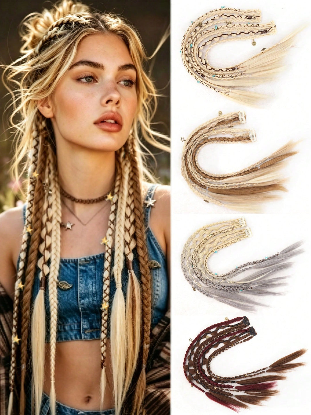 Extensie SHEIN, mix culori
