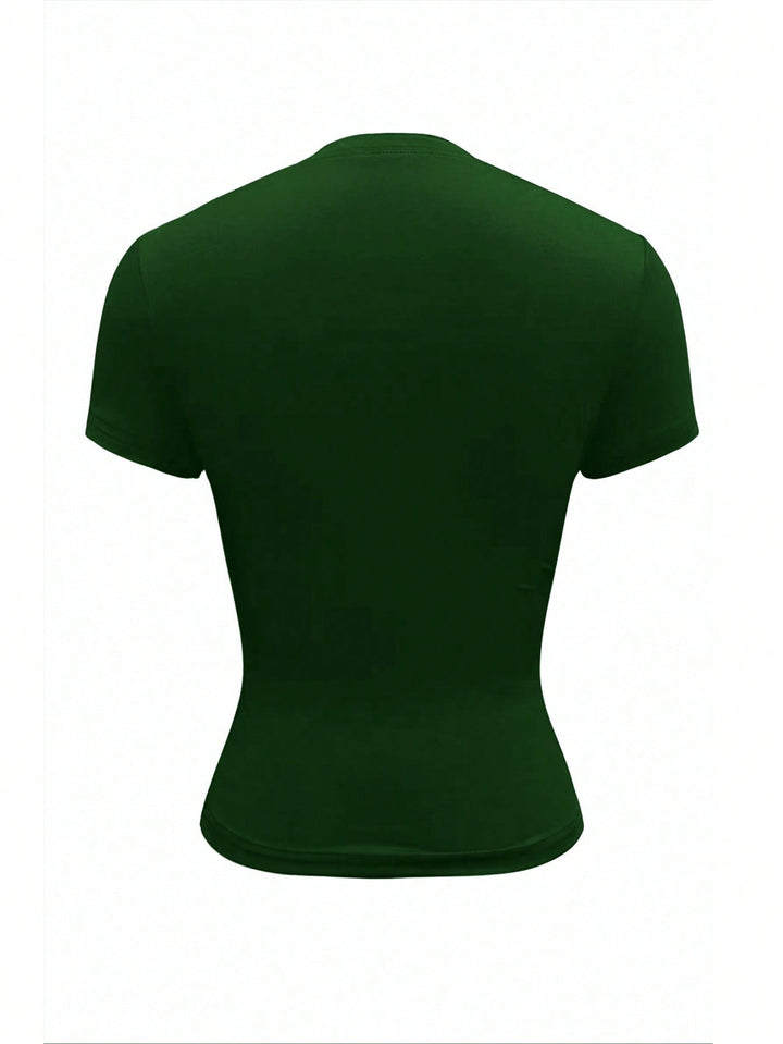 Tricou SHEIN, kaki