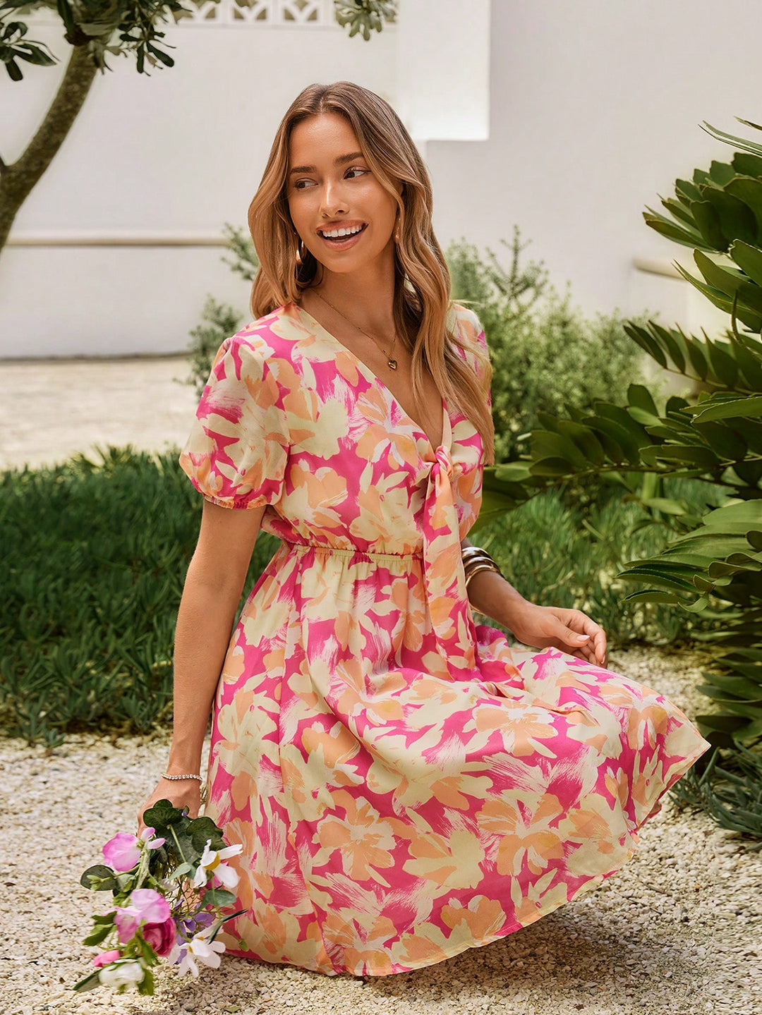 Rochie scurtă SHEIN, roz