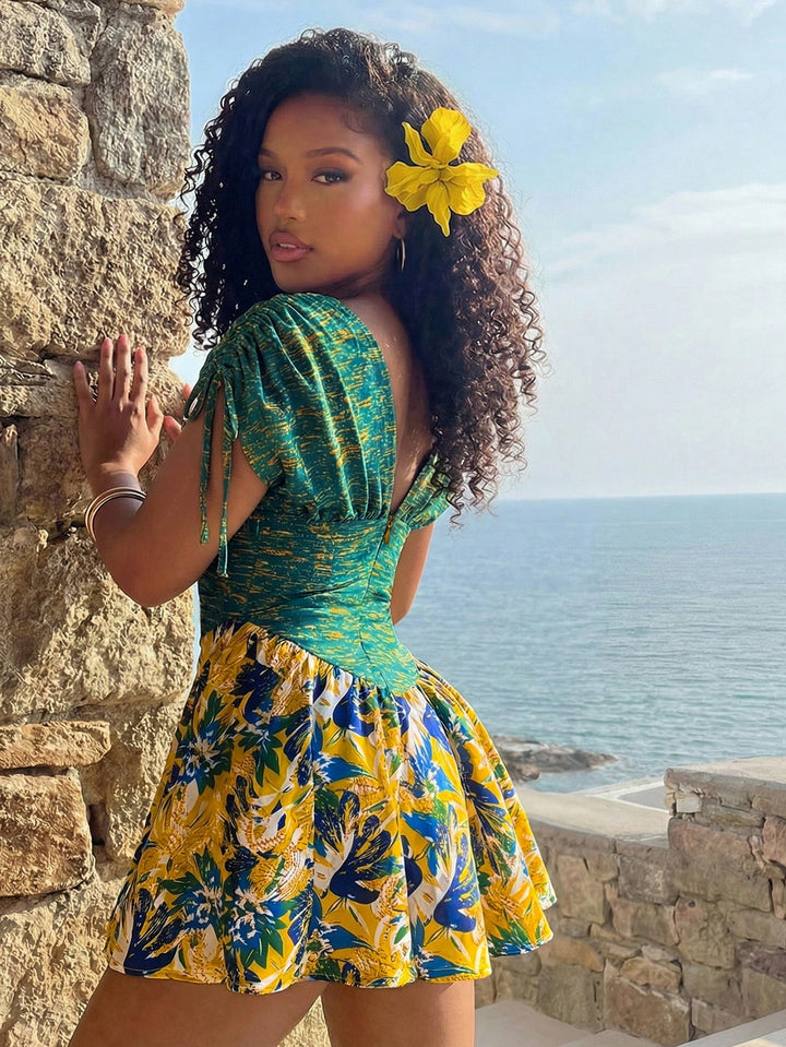 Rochie scurtă SHEIN, mix culori