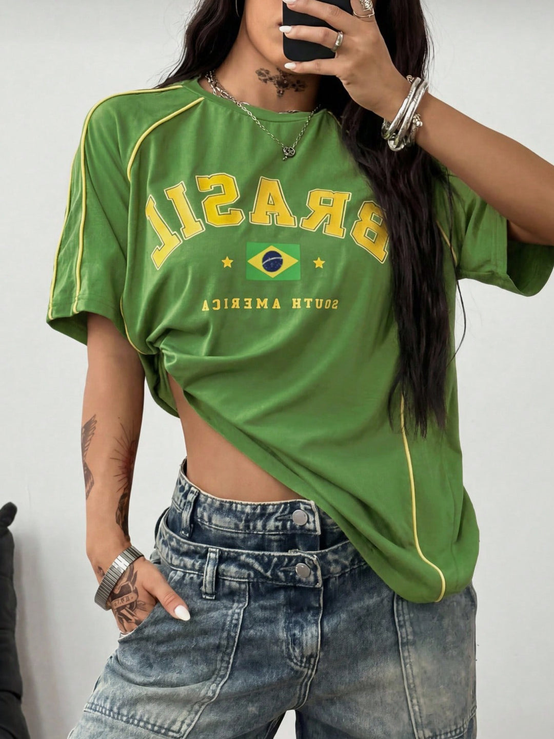 Tricou SHEIN, verde