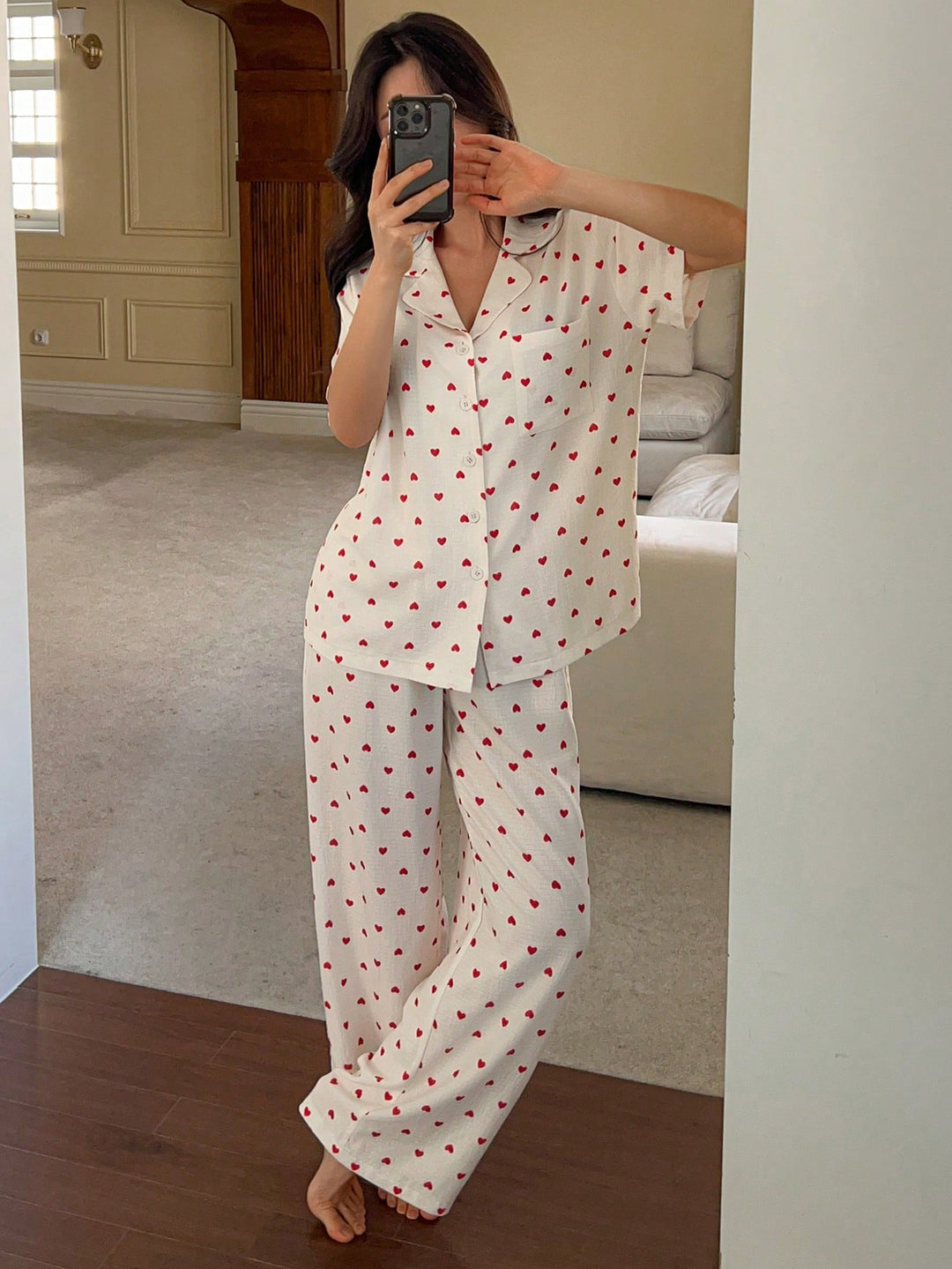 Pijama SHEIN, alb