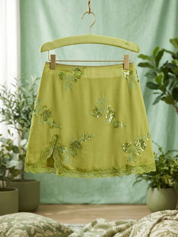 Fustă maxi SHEIN, verde