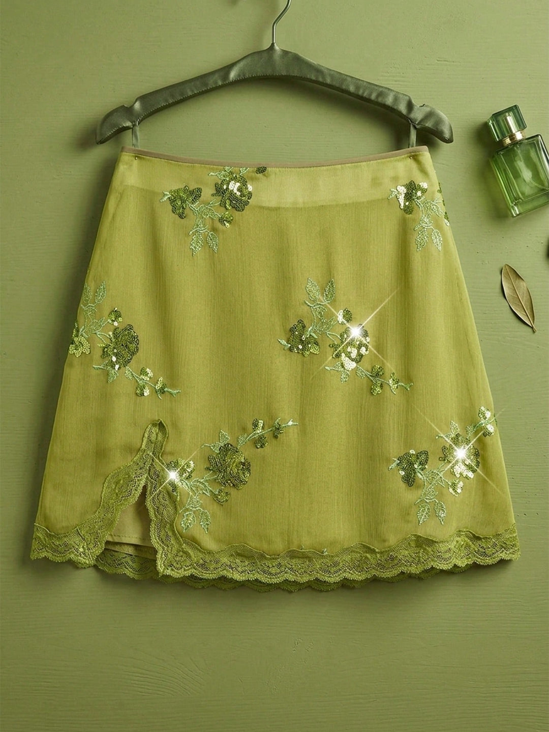 Fustă maxi SHEIN, verde