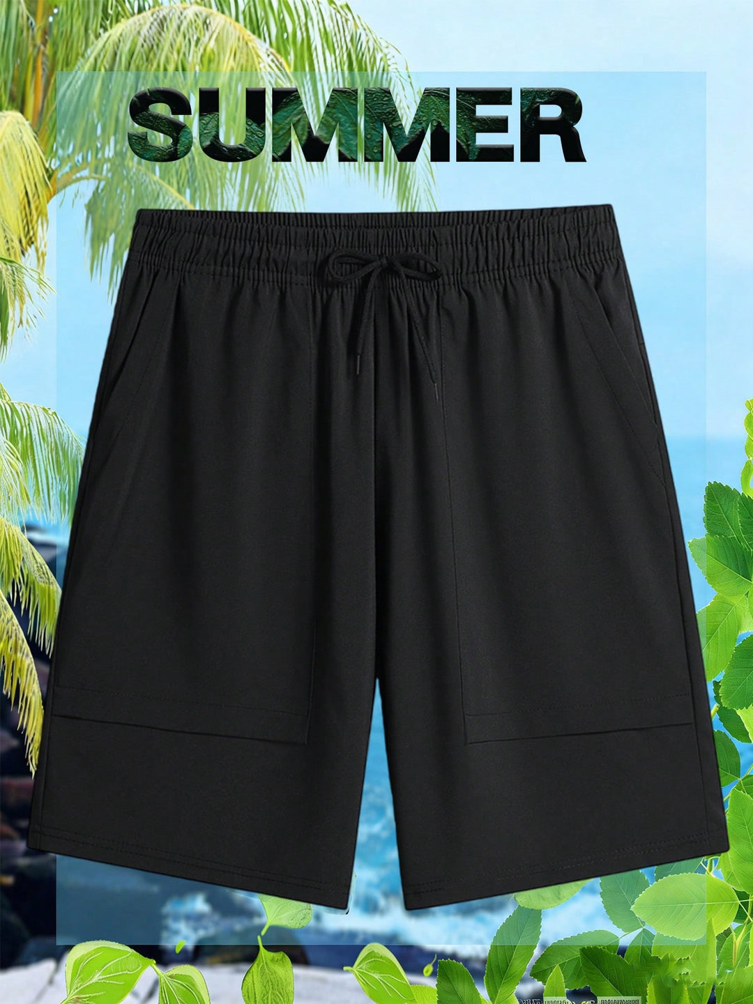 Pantaloni scurți SHEIN, negru