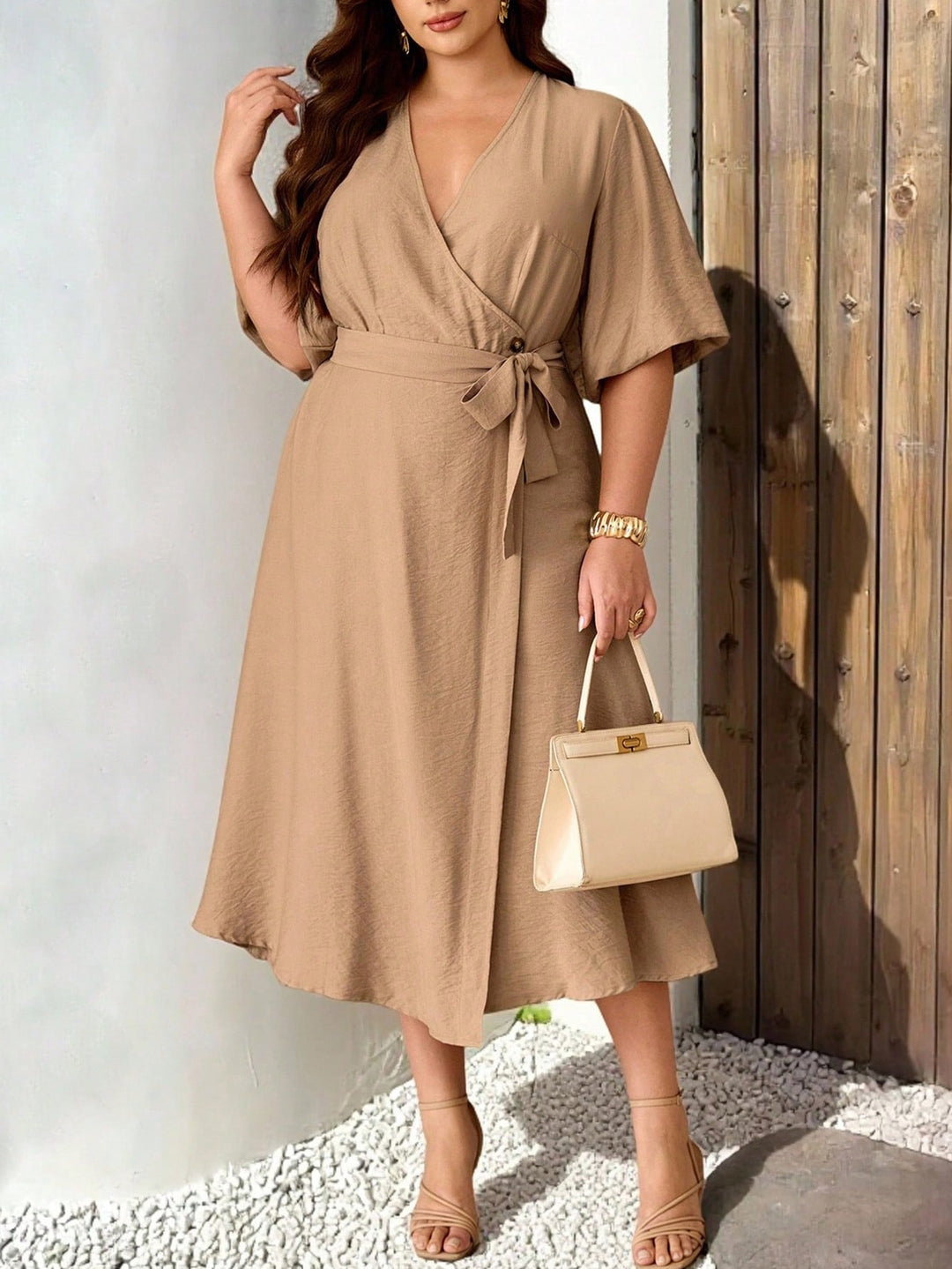 Rochie SHEIN, kaki