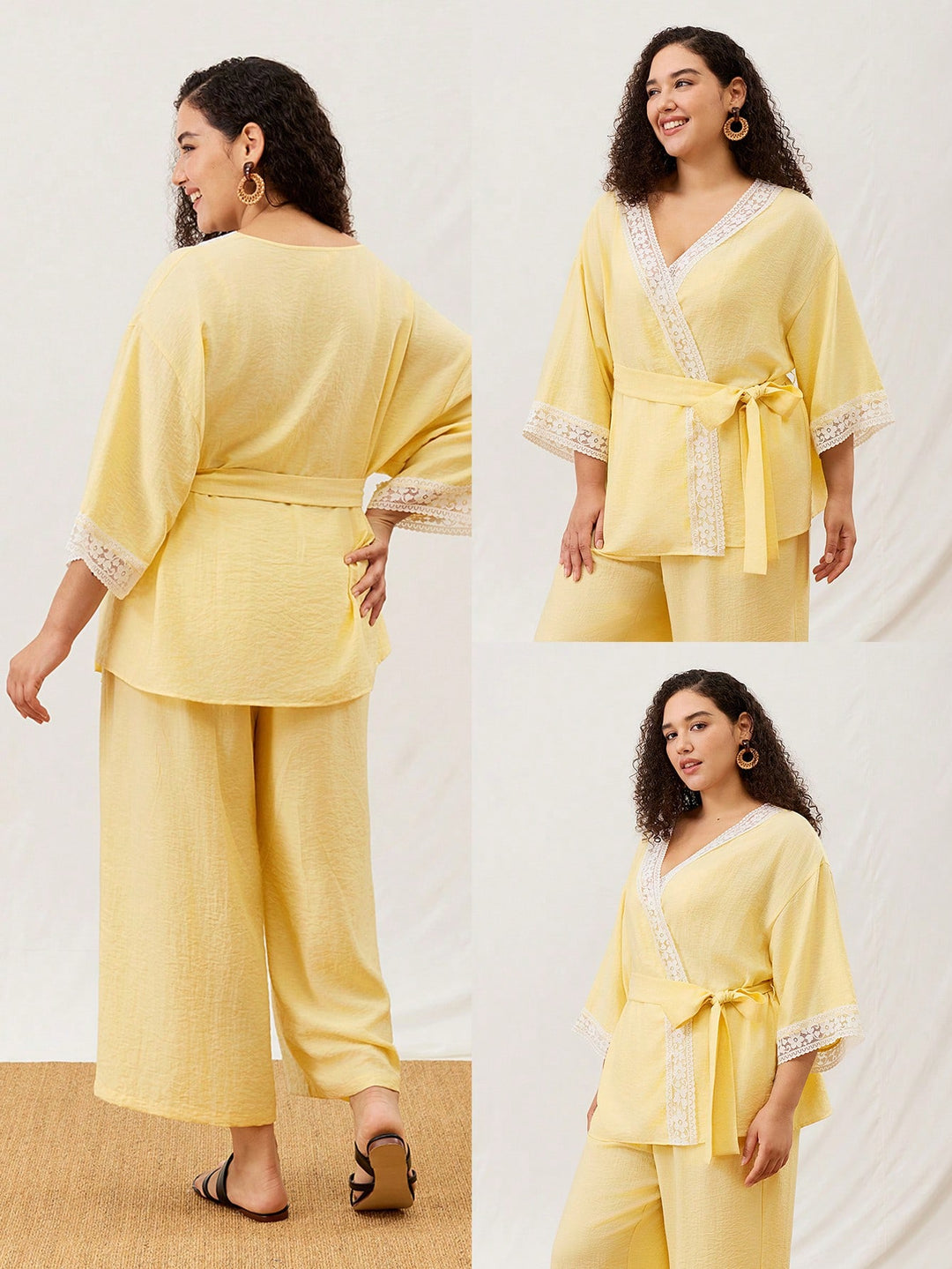 Set pijamale SHEIN, galben