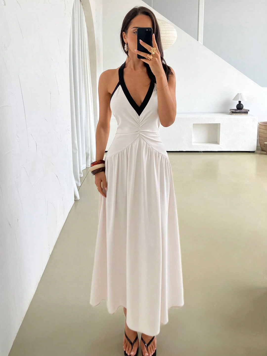 Rochie midi SHEIN, negru