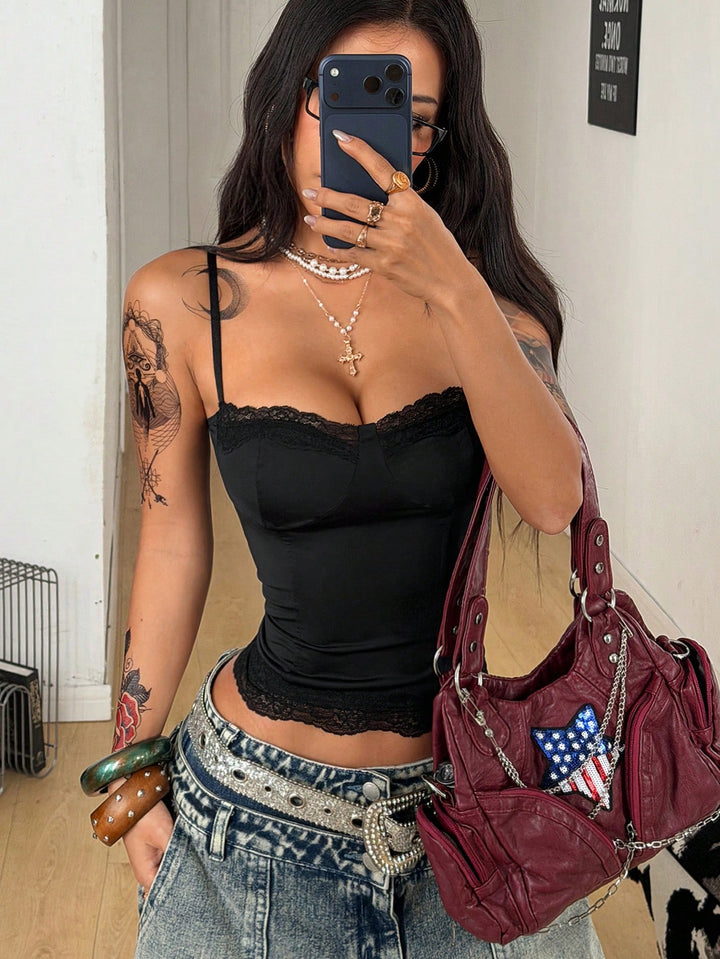 Top SHEIN, negru