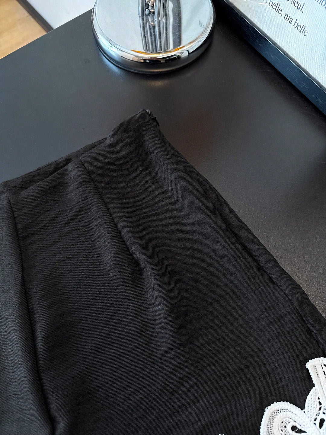 Pantaloni scurți SHEIN, negru