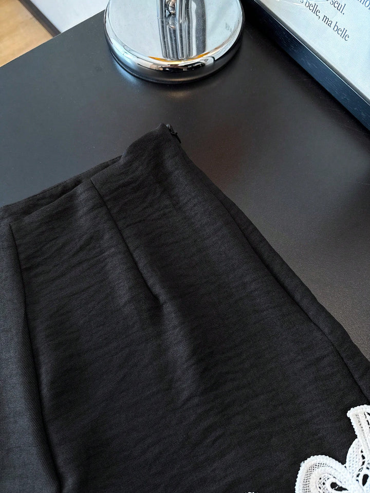Pantaloni scurți SHEIN, negru