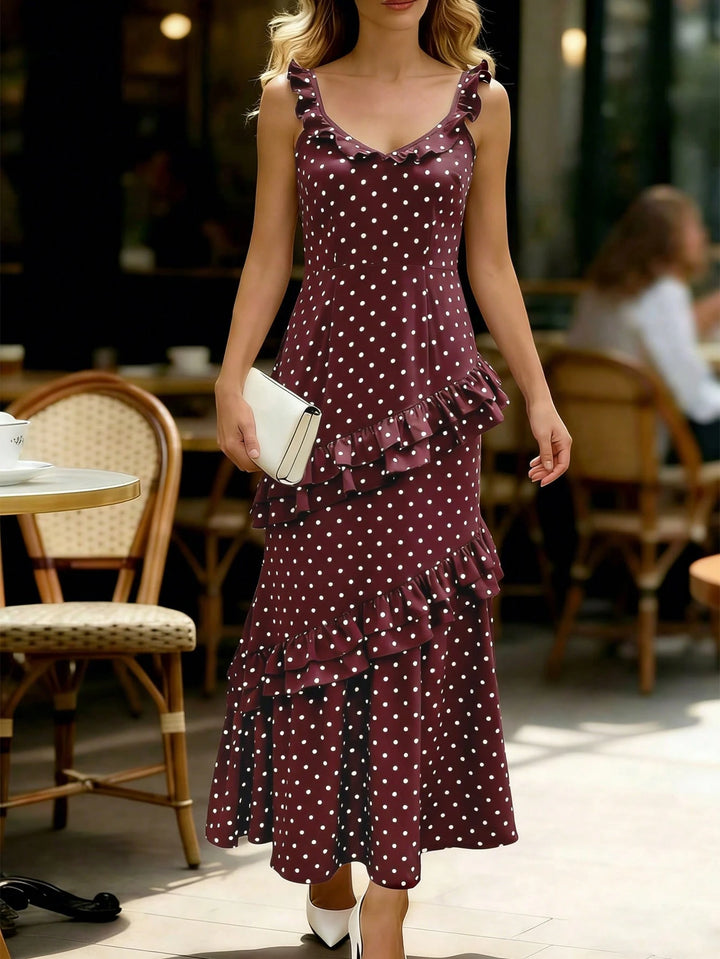 Rochie maxi SHEIN, maro