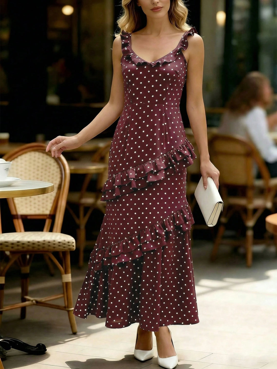 Rochie maxi SHEIN, maro