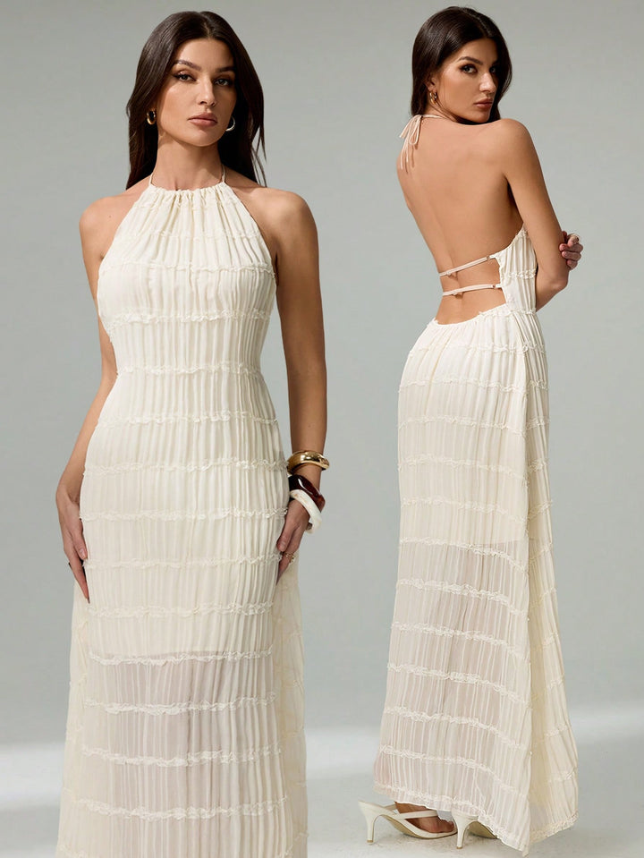 Rochie maxi SHEIN, alb