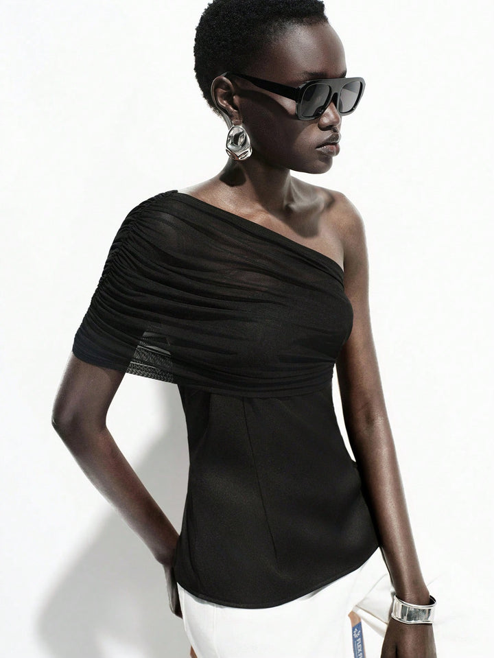 Top SHEIN, negru