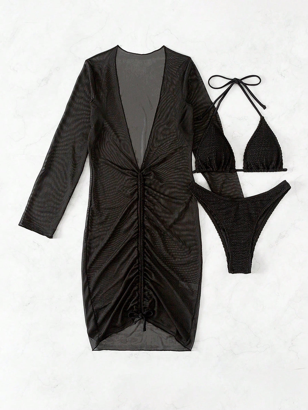 Set bikini SHEIN, negru