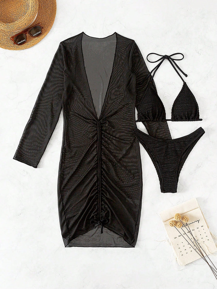 Set bikini SHEIN, negru