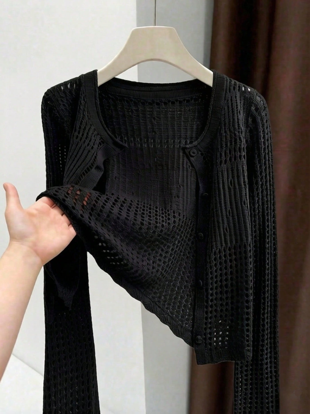 Cardigan SHEIN, negru