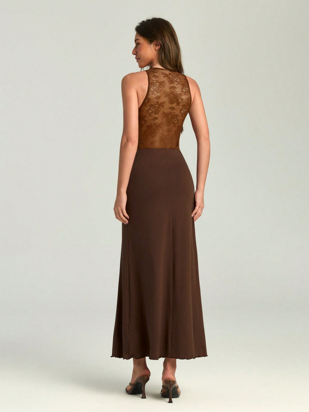 Rochie maxi SHEIN, maro