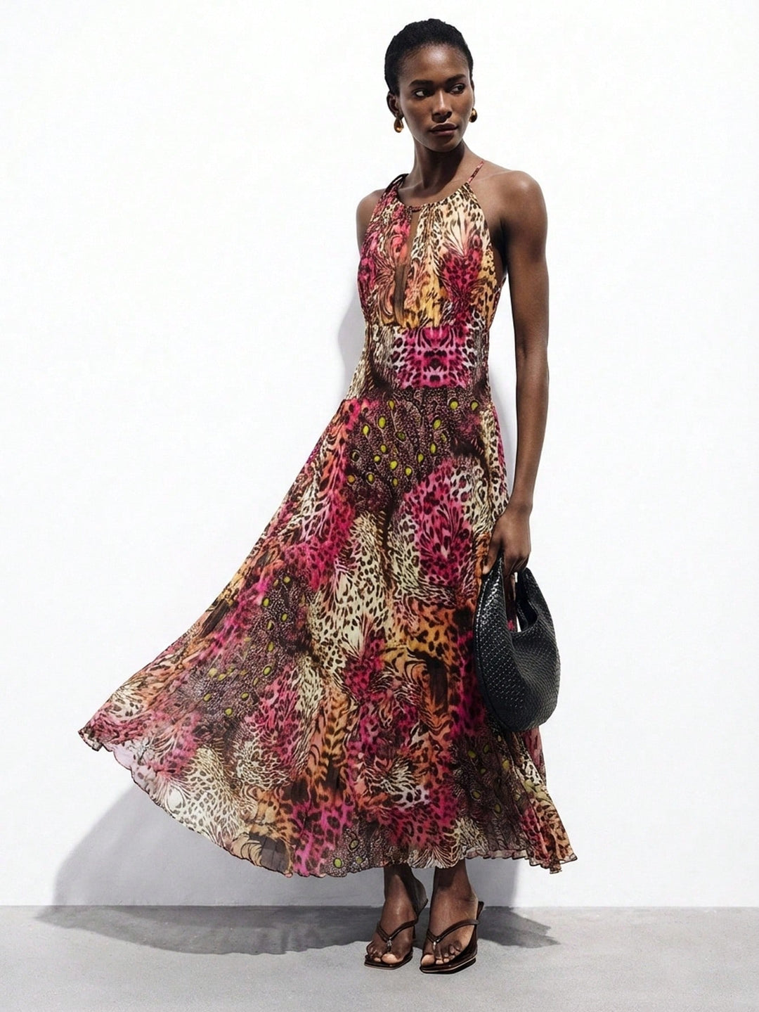 Rochie maxi SHEIN, mix culori