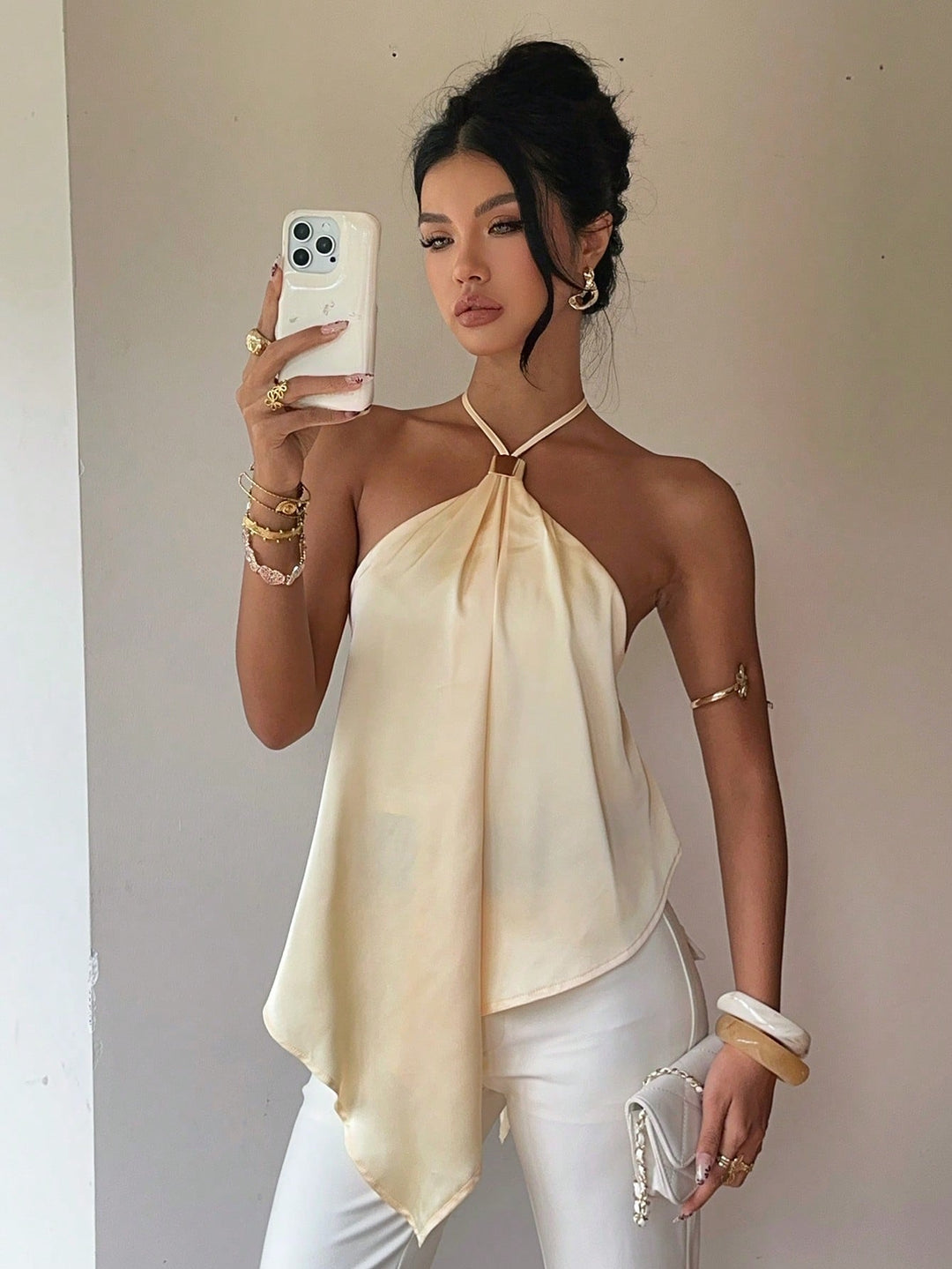 Top SHEIN, galben
