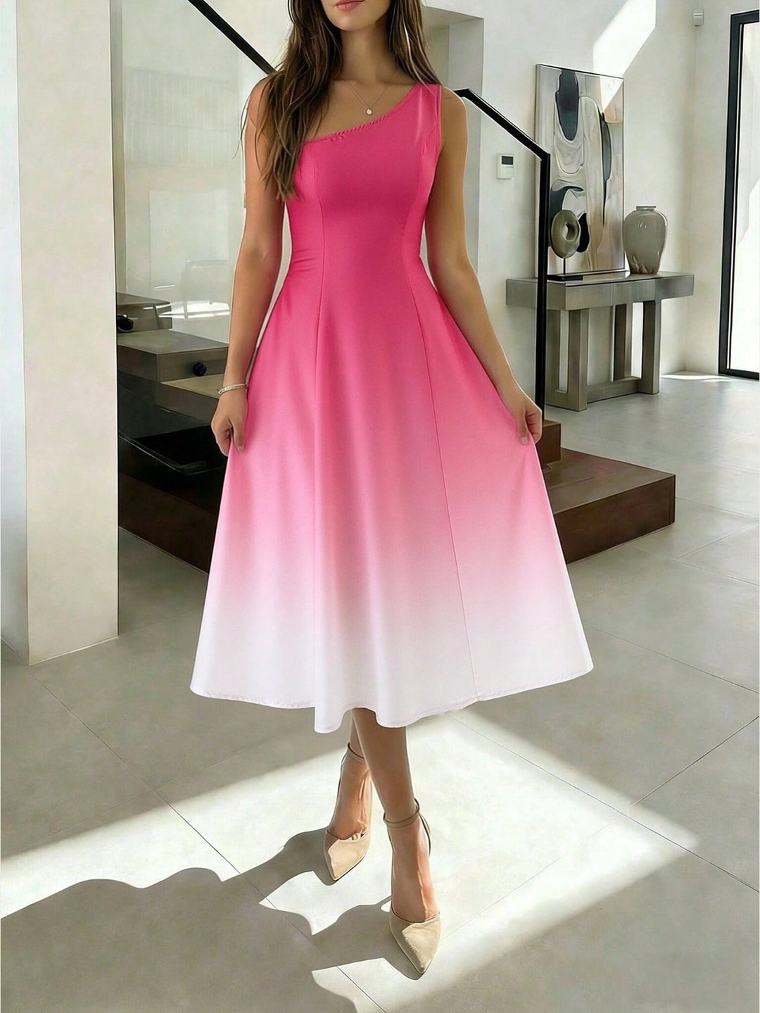Rochie maxi SHEIN, roz