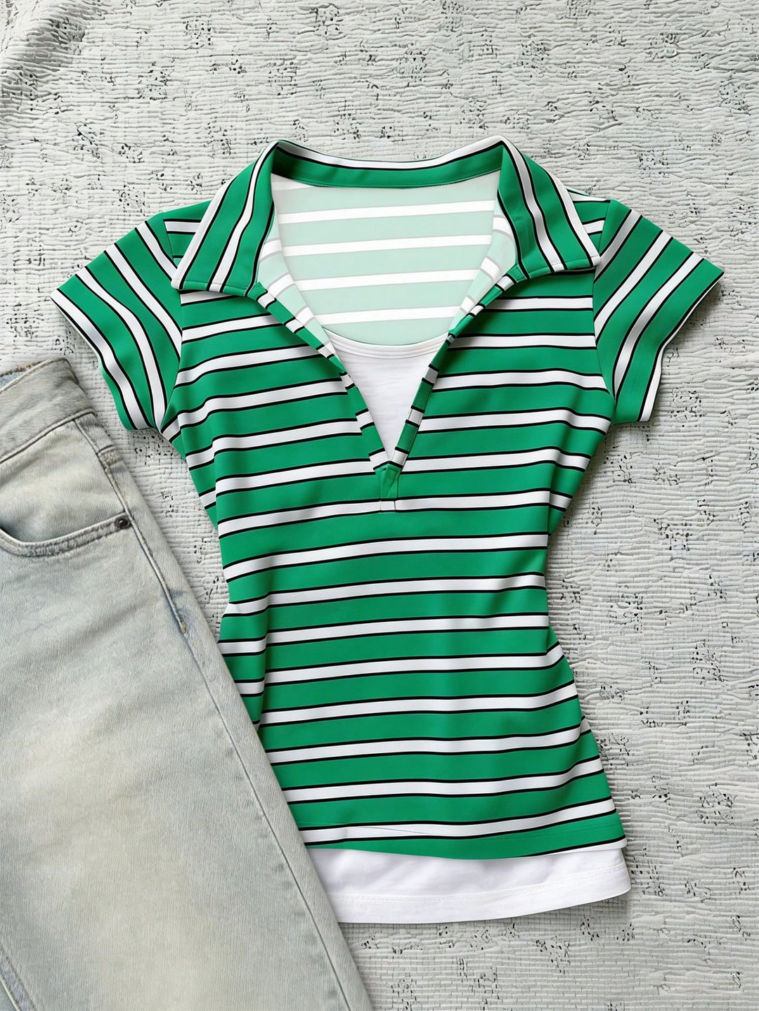 Top SHEIN, verde