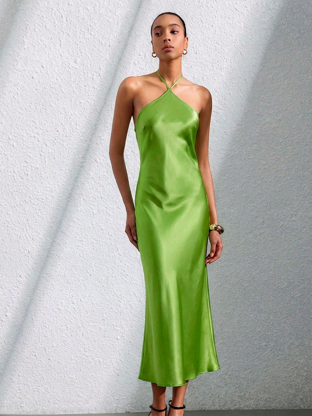 Rochie maxi SHEIN, verde