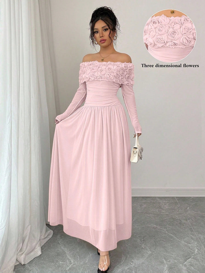 Rochie maxi SHEIN, roz