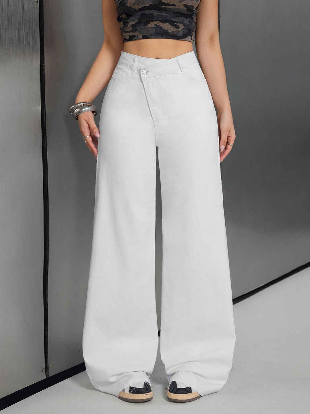Jeans SHEIN, alb
