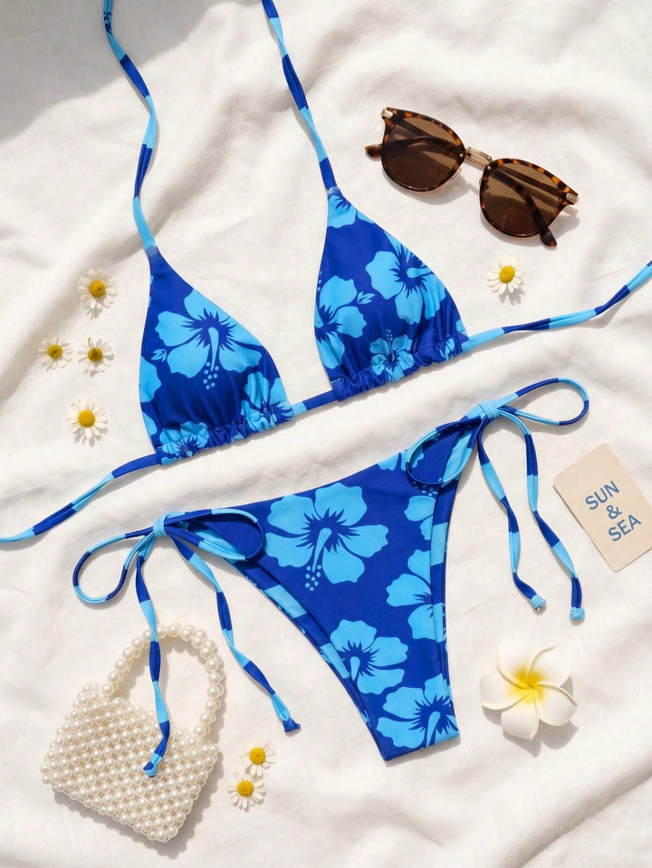 Set bikini SHEIN, albastru