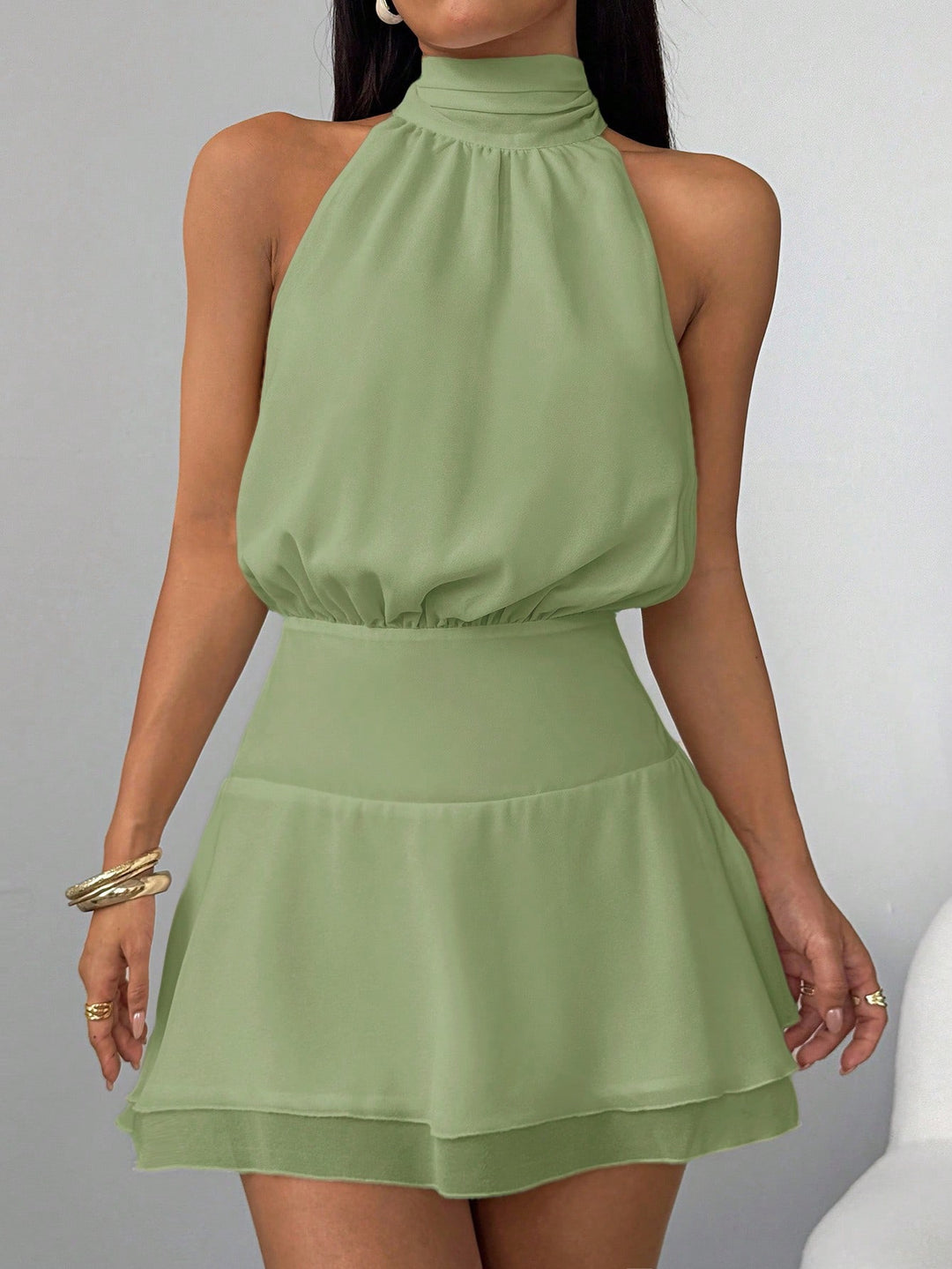 Rochie mini SHEIN, verde