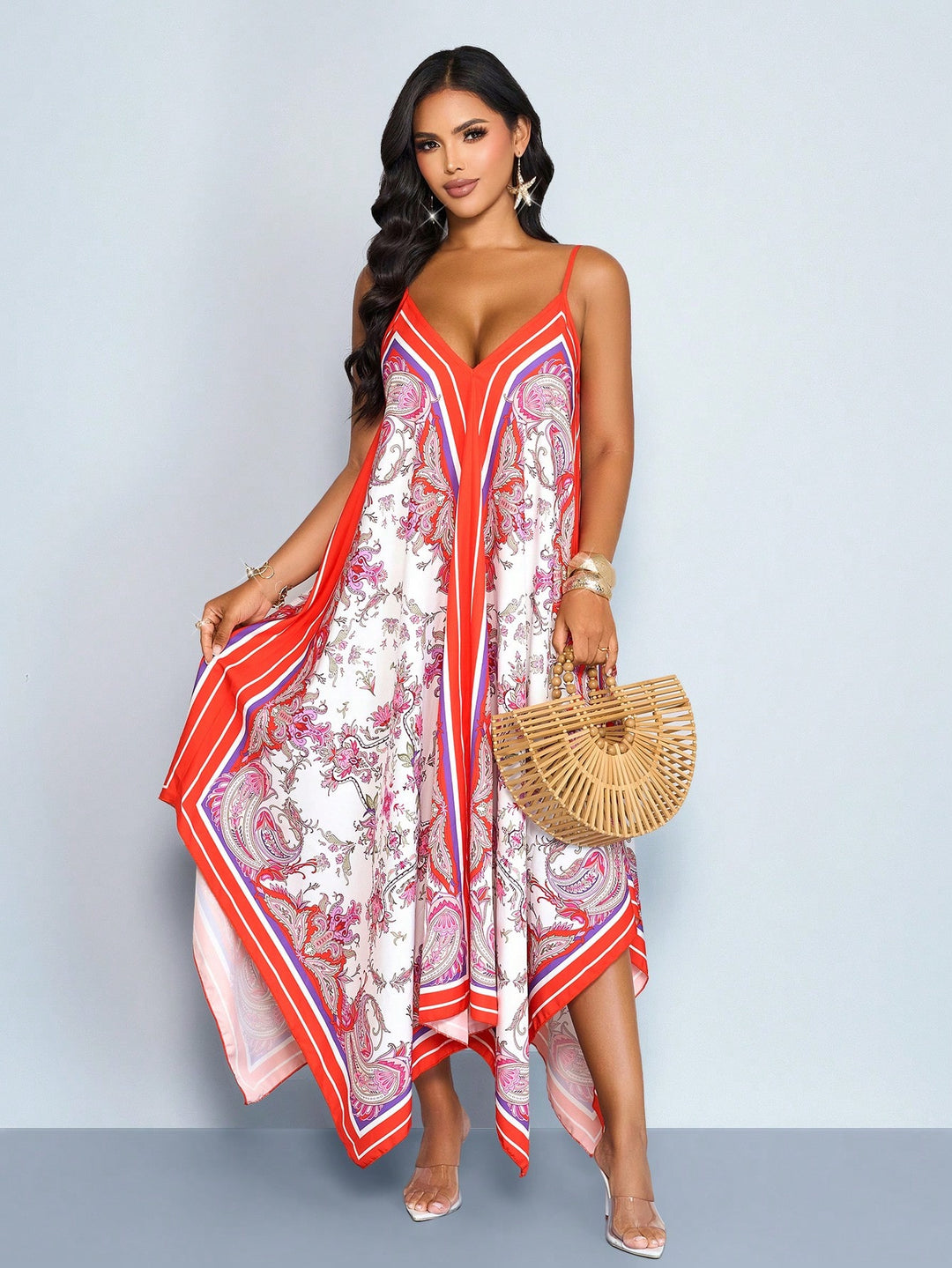Rochie maxi SHEIN, roșu