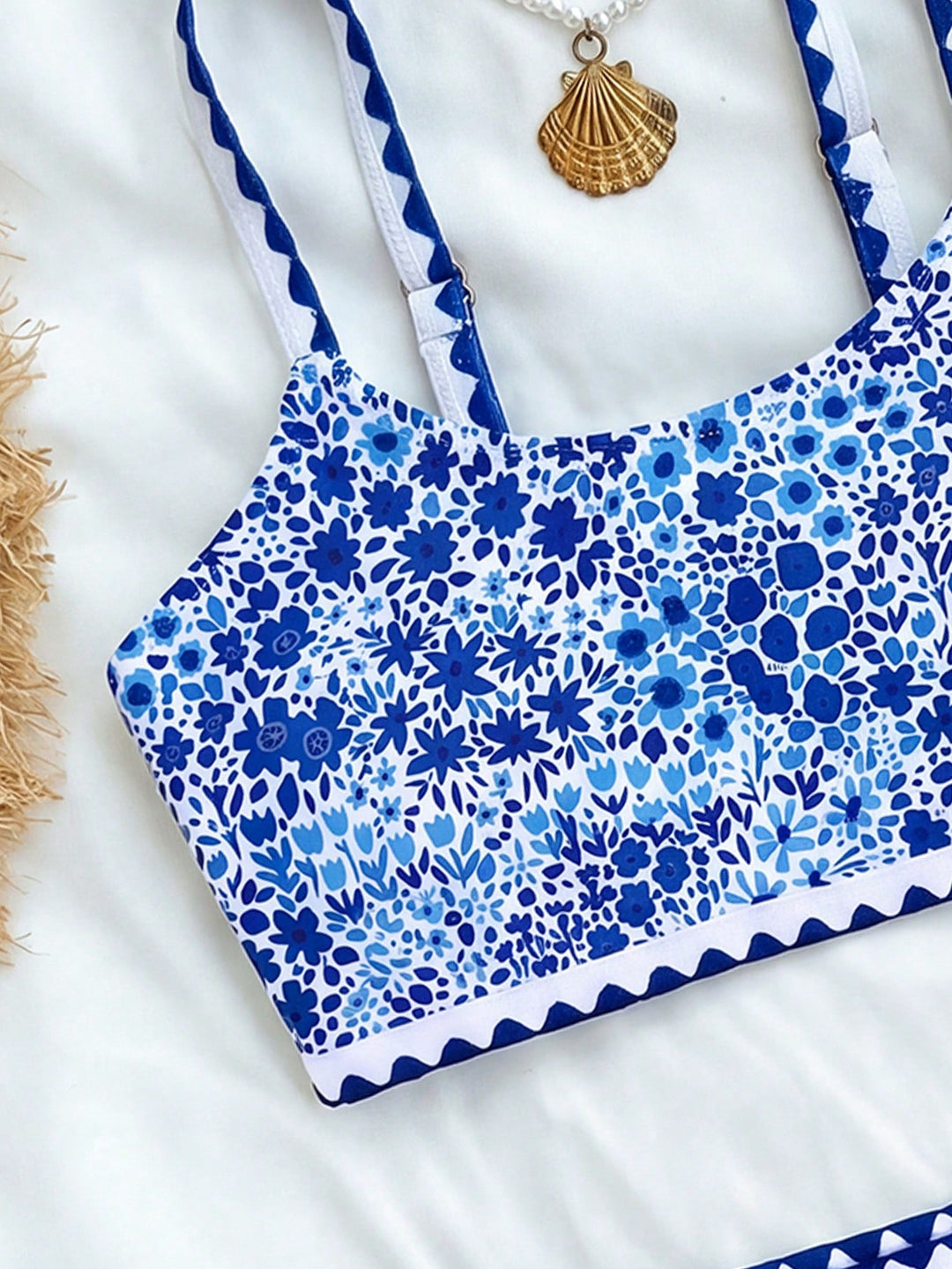 Set bikini SHEIN, albastru