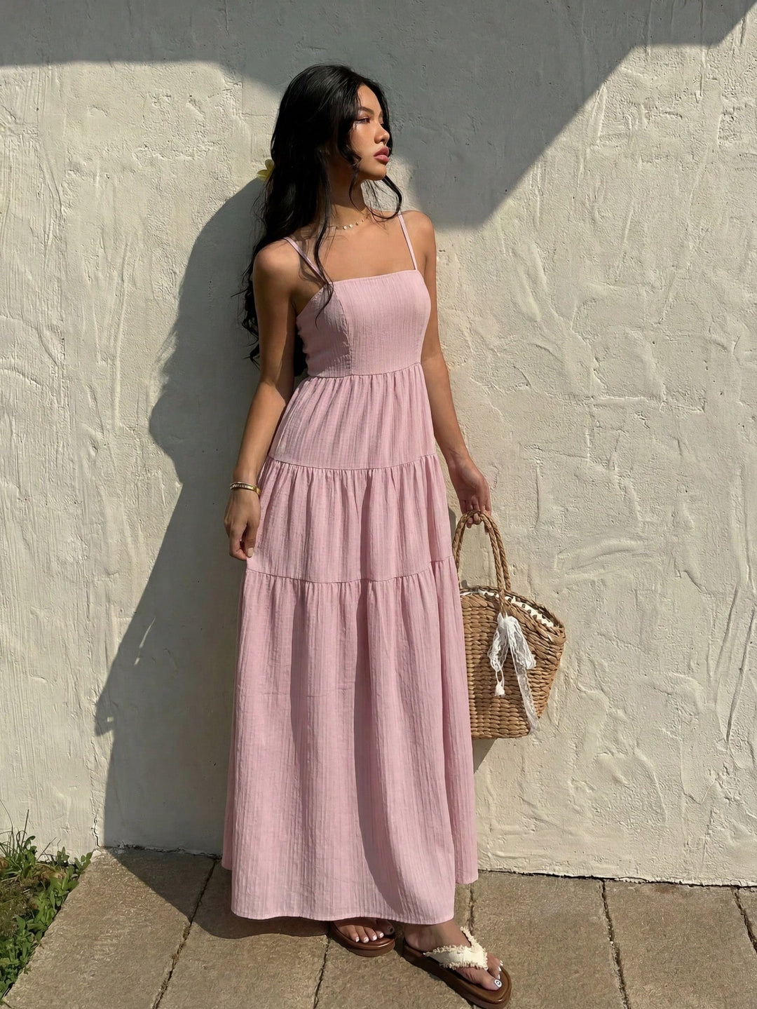 Rochie maxi SHEIN, roz