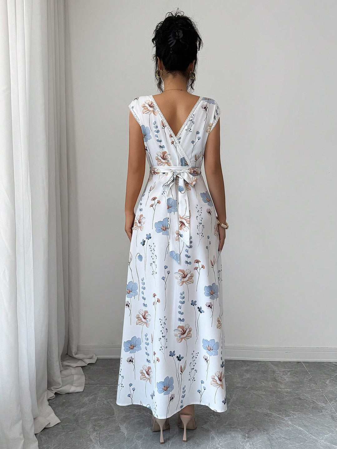 Rochie maxi SHEIN, bej