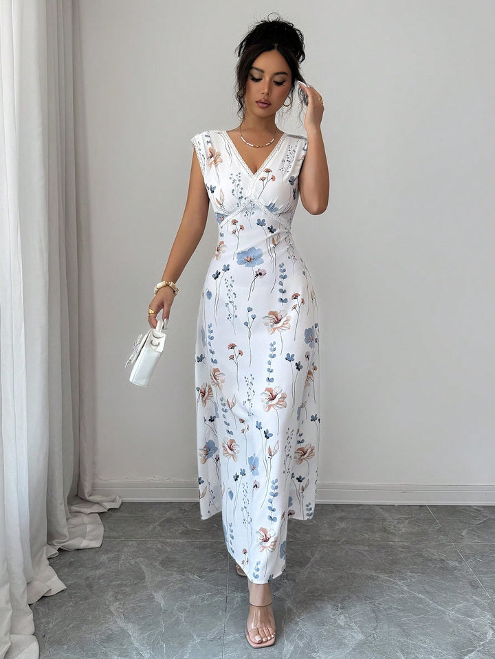 Rochie maxi SHEIN, bej
