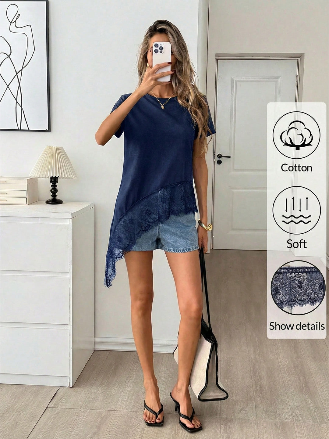 Tricou SHEIN, albastru