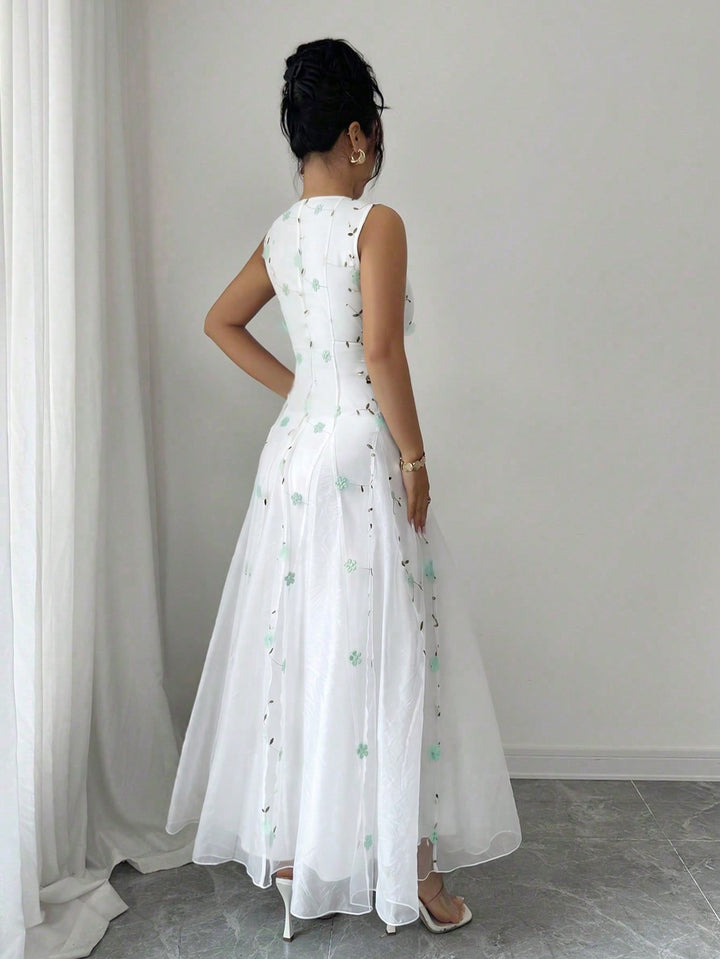 Rochie maxi SHEIN, verde