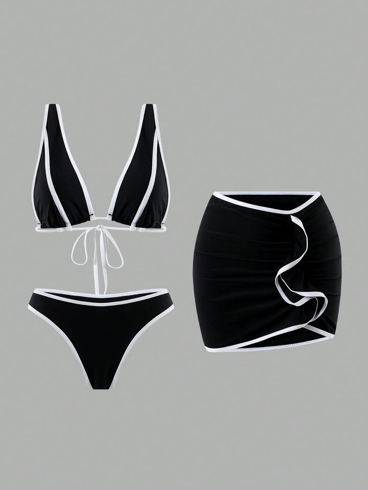 Set bikini SHEIN, negru