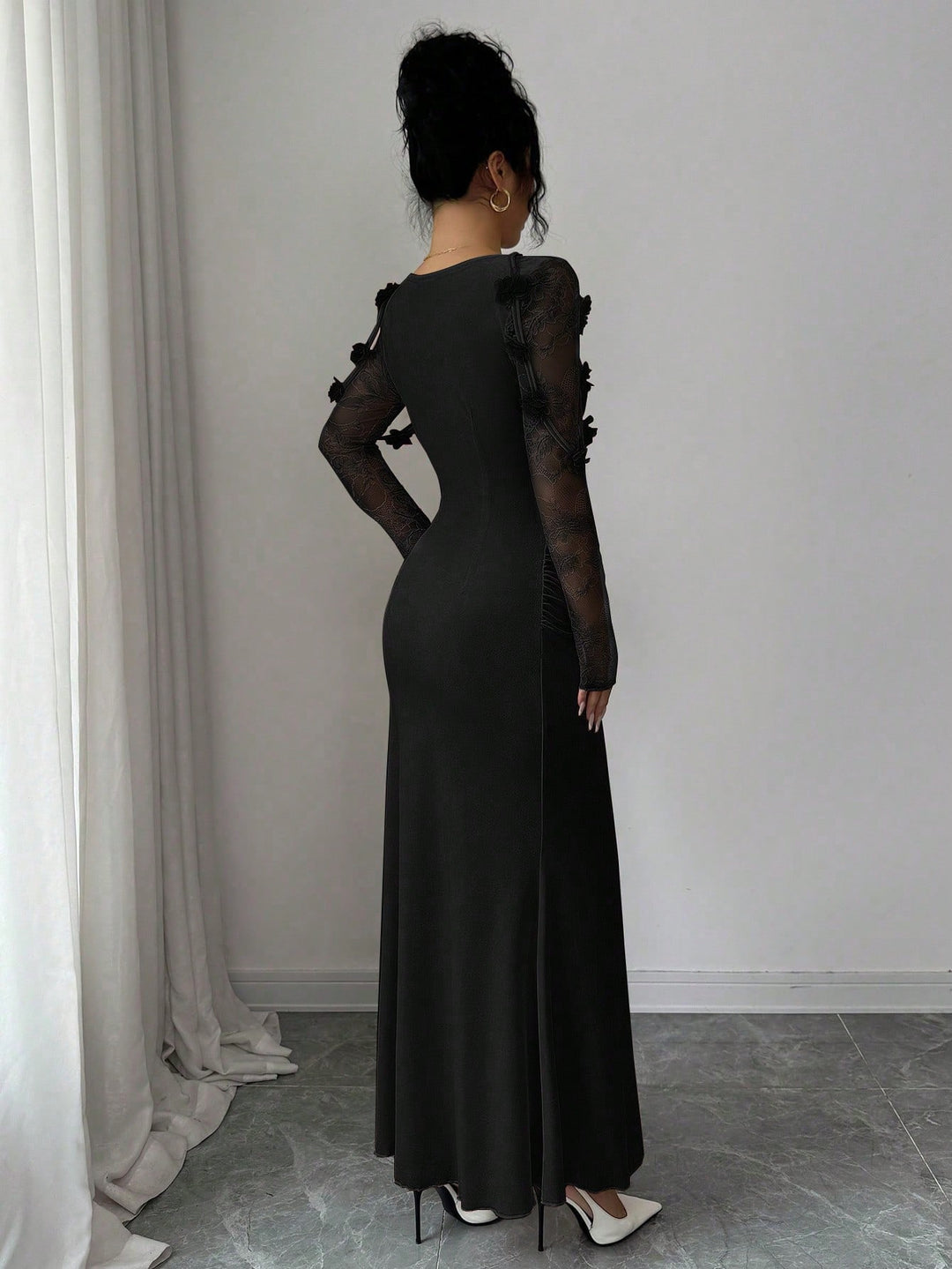 Rochie maxi SHEIN, negru